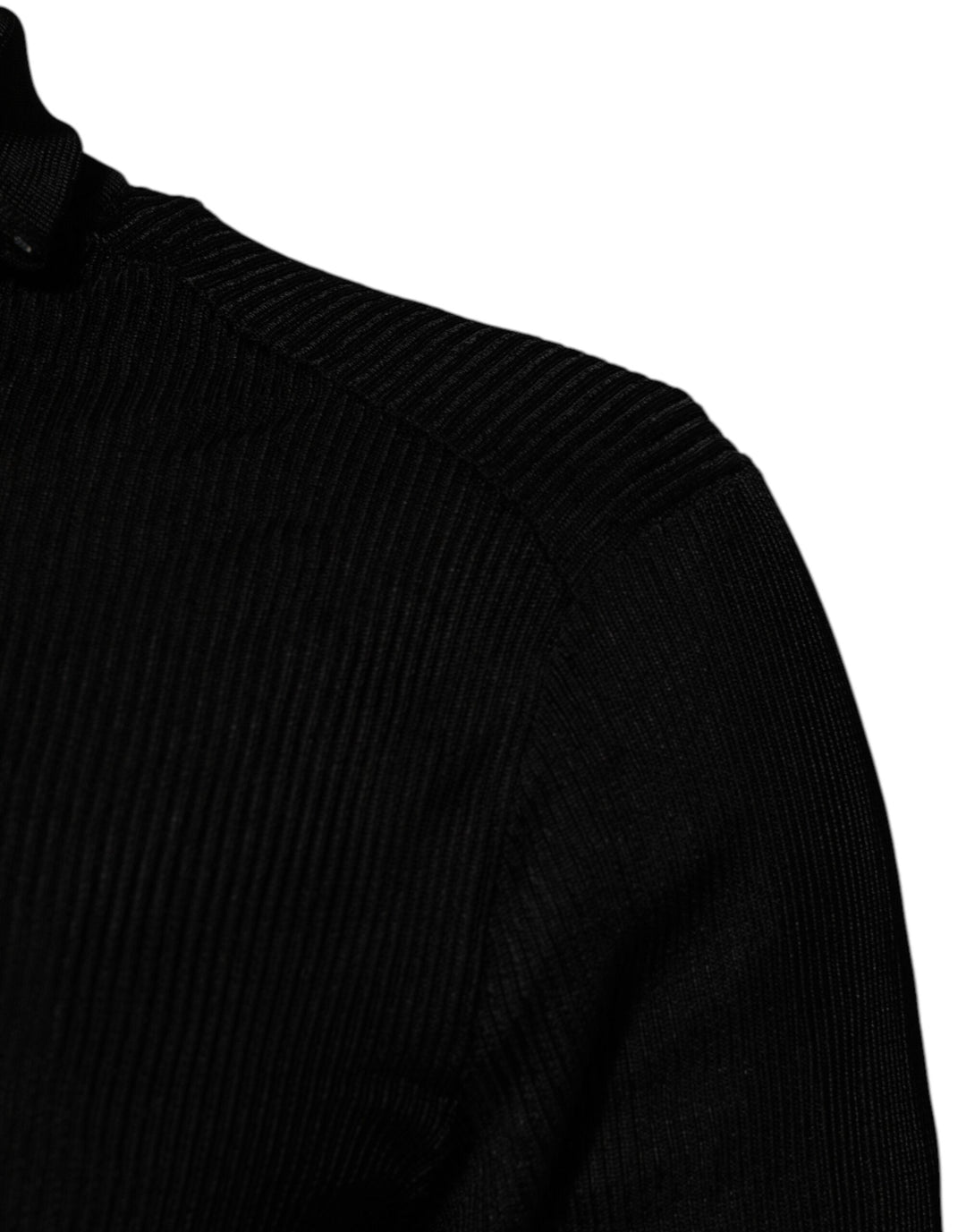 Men’s Dolce &amp; Gabbana Black Viscose Turtle Neck Pullover Sweater