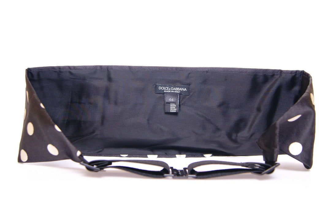 Dolce &amp; Gabbana Black Waist Smoking Tuxedo Cummerbund Belt