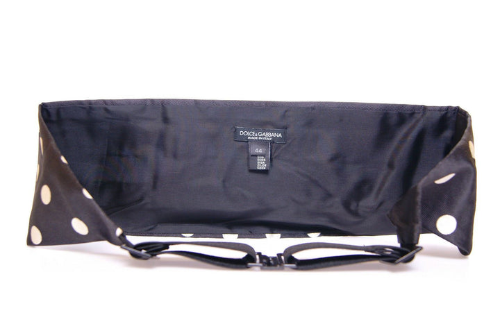 Dolce &amp; Gabbana Black Waist Smoking Tuxedo Cummerbund Belt