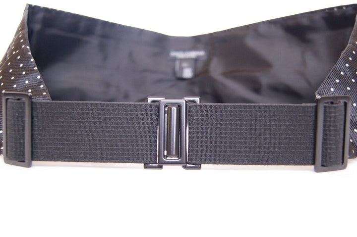 Dolce &amp; Gabbana Black Waist Smoking Tuxedo Cummerbund Belt