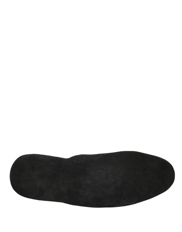 Men’s Dolce &amp; Gabbana Black Wool Cashmere Red Quilted Slippers Shoes