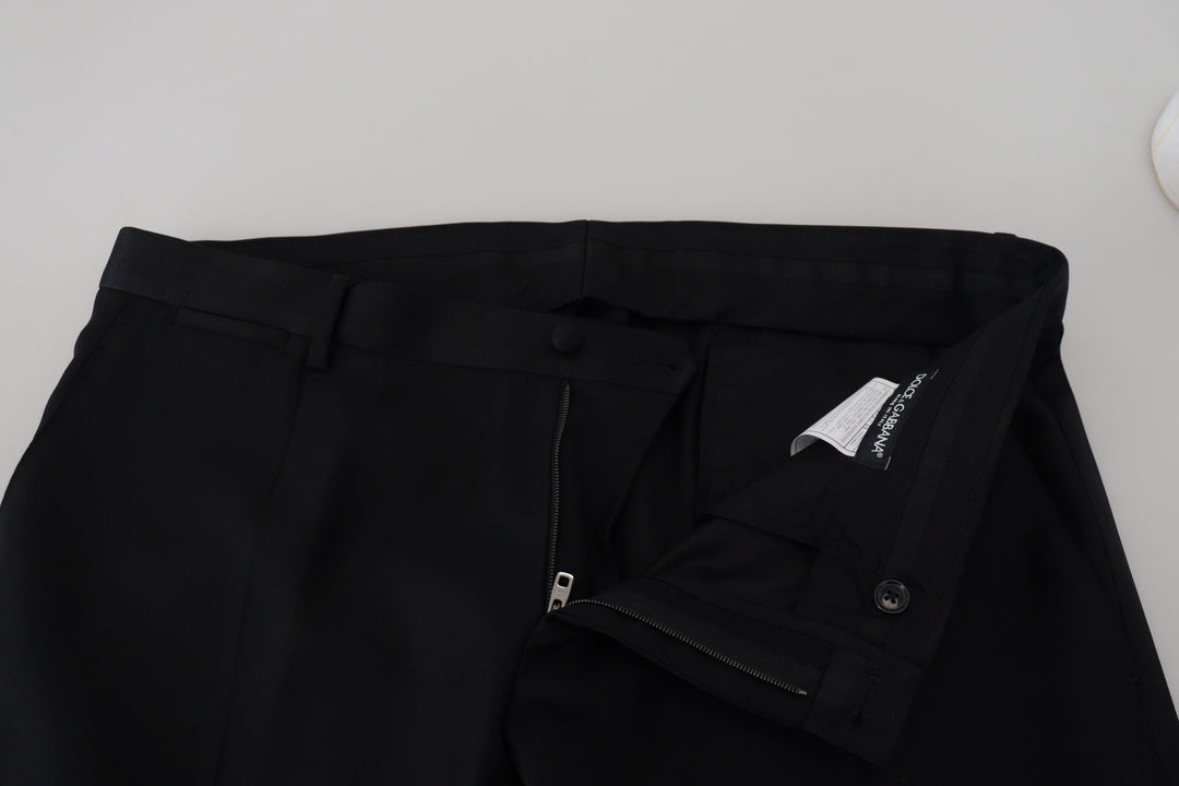 Men’s Dolce &amp; Gabbana Black Wool Chino Formal Pants
