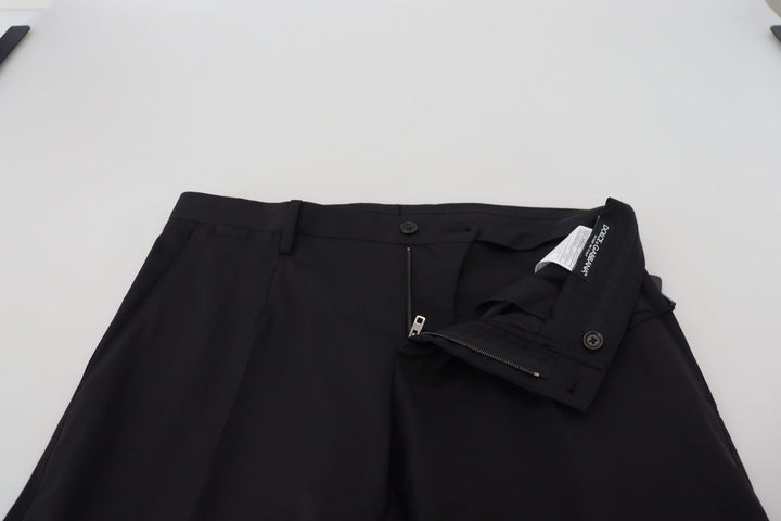Men’s Dolce &amp; Gabbana Black Wool Chino Formal Pants