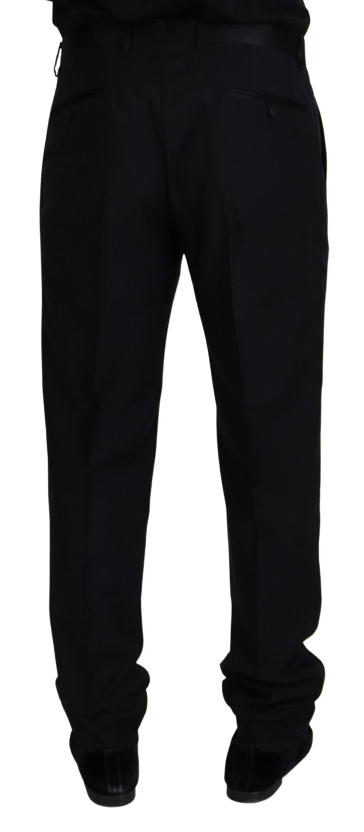 Men’s Dolce &amp; Gabbana Black Wool Chino Formal Pants