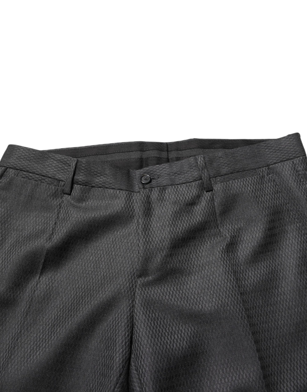 Men’s Dolce &amp; Gabbana Black Wool Formal Dress Men Trouser Pants