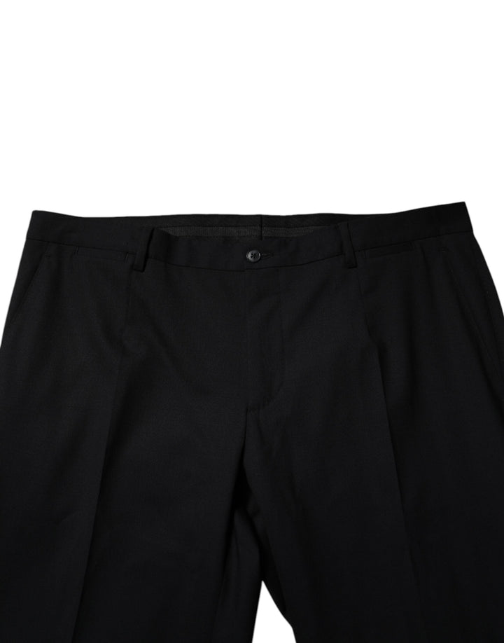 Men’s Dolce &amp; Gabbana Black Wool Formal Dress Pants