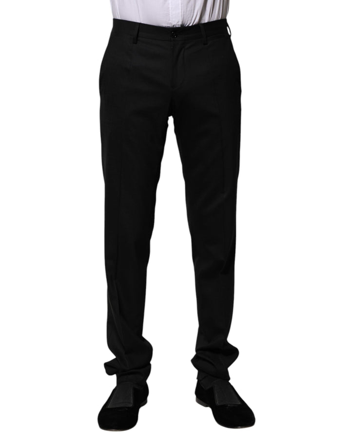 Men’s Dolce &amp; Gabbana Black Wool Formal Dress Pants