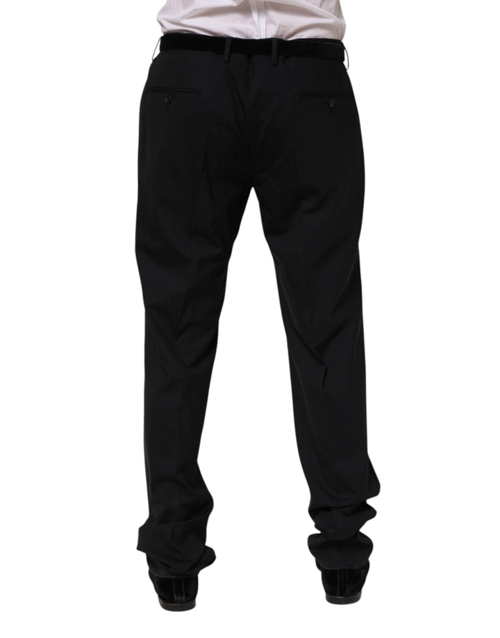 Men’s Dolce &amp; Gabbana Black Wool Formal Dress Pants