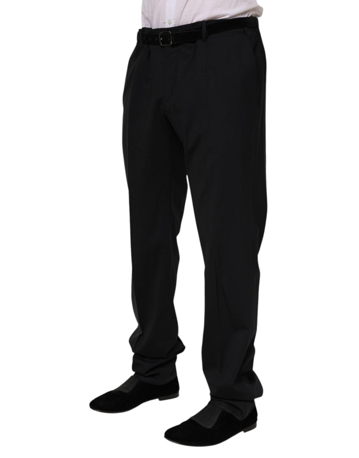 Men’s Dolce &amp; Gabbana Black Wool Formal Dress Pants