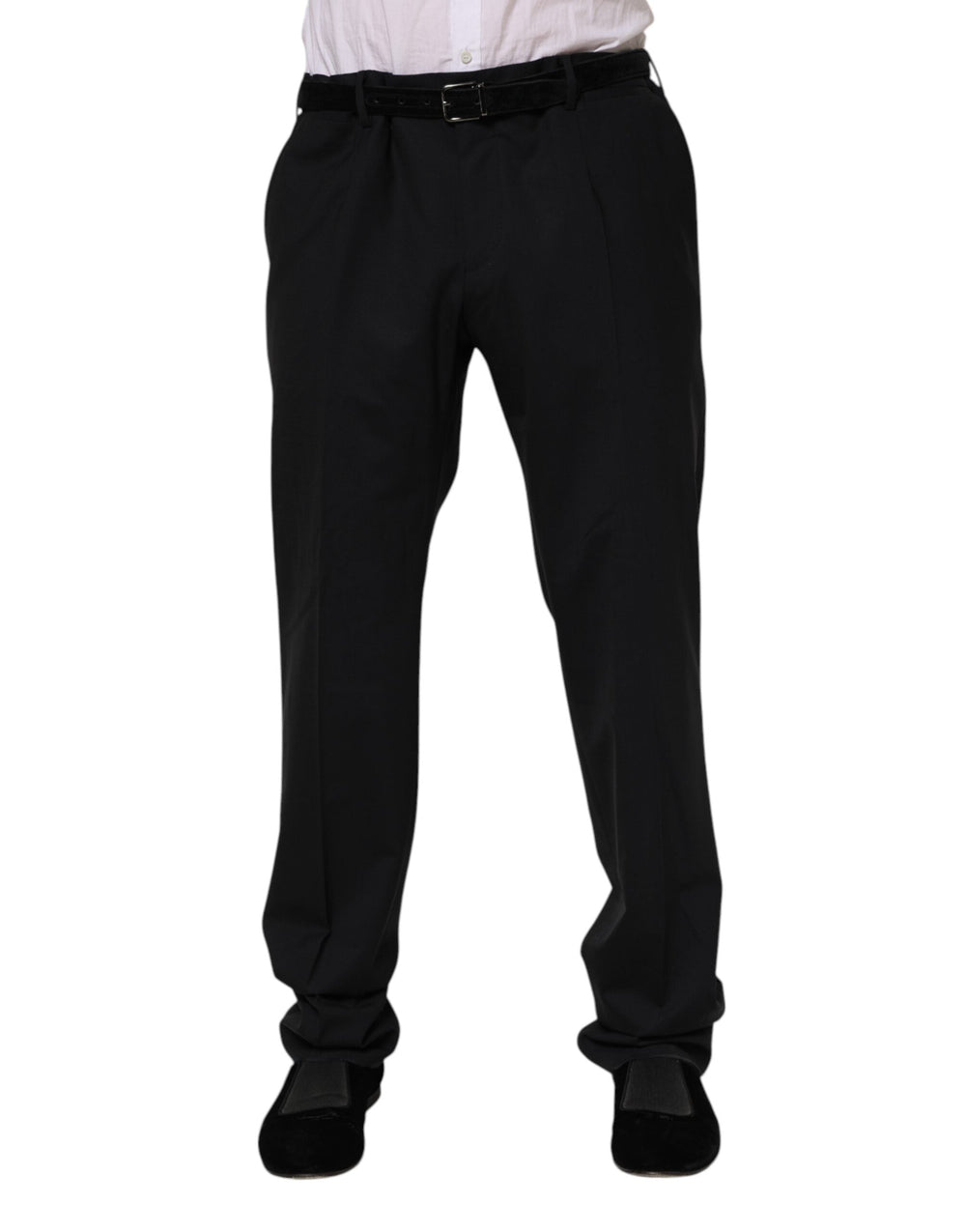 Men’s Dolce & Gabbana Black Wool Formal Dress Pants