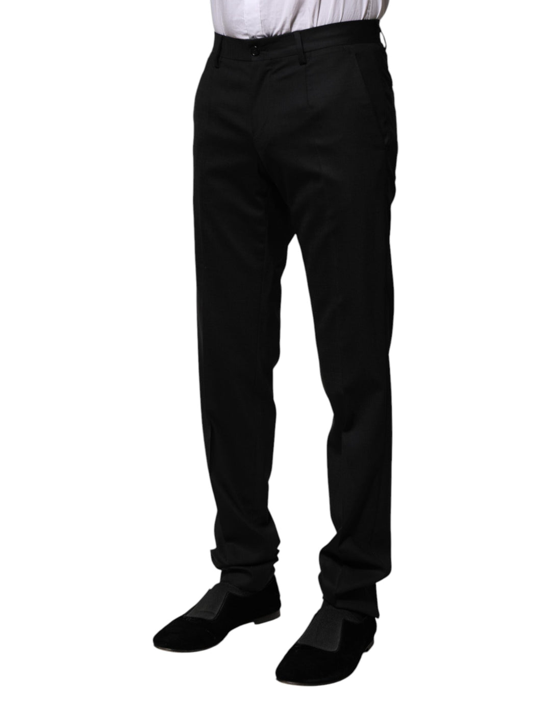 Men’s Dolce &amp; Gabbana Black Wool Formal Dress Pants