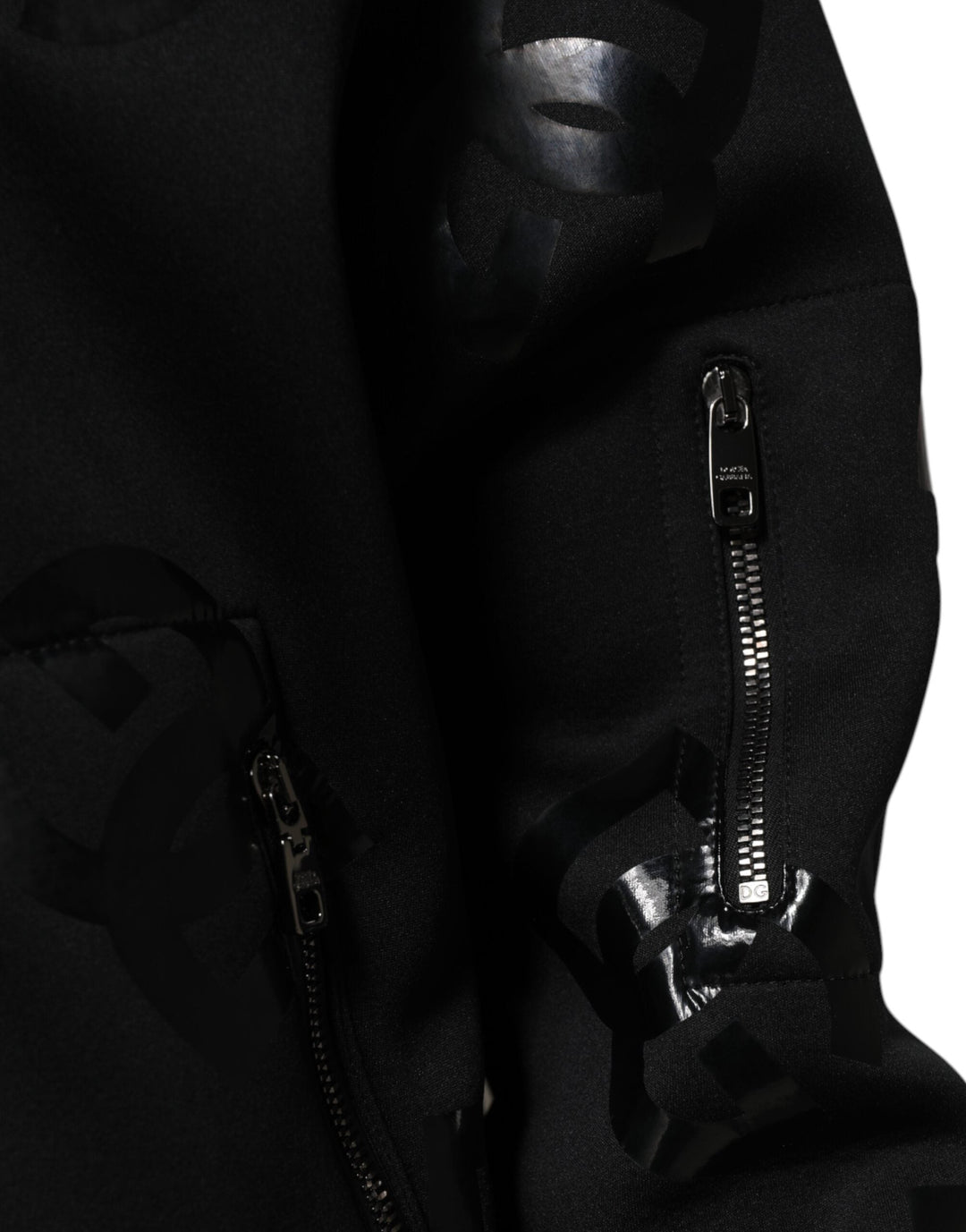Men’s Dolce &amp; Gabbana Black Wool Logo Dg Mania Men Bomber Jacket