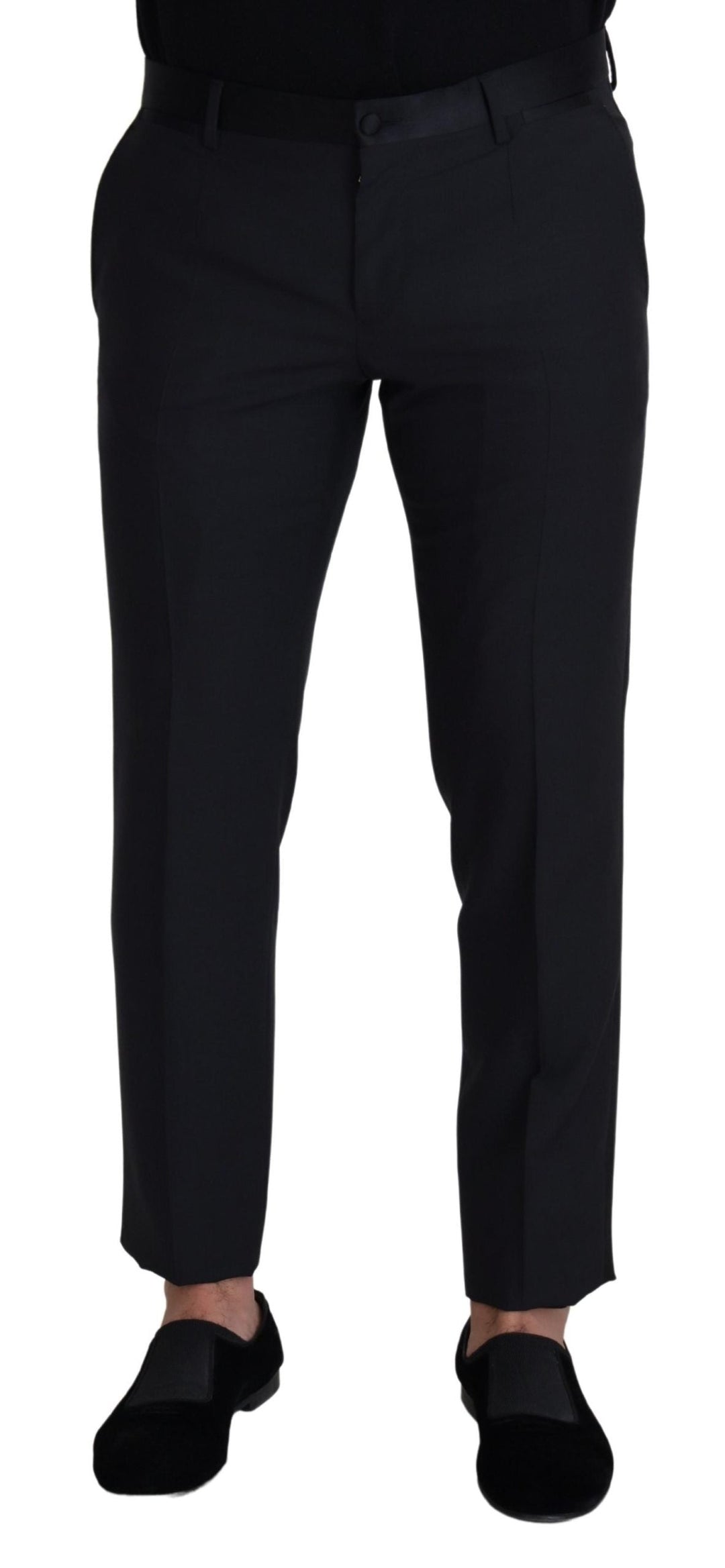 Men’s Dolce & Gabbana Black Wool Men Formal Pants