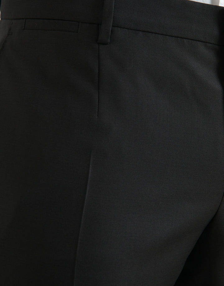 Men’s Dolce &amp; Gabbana Black Wool Silk Skinny Dress Pants