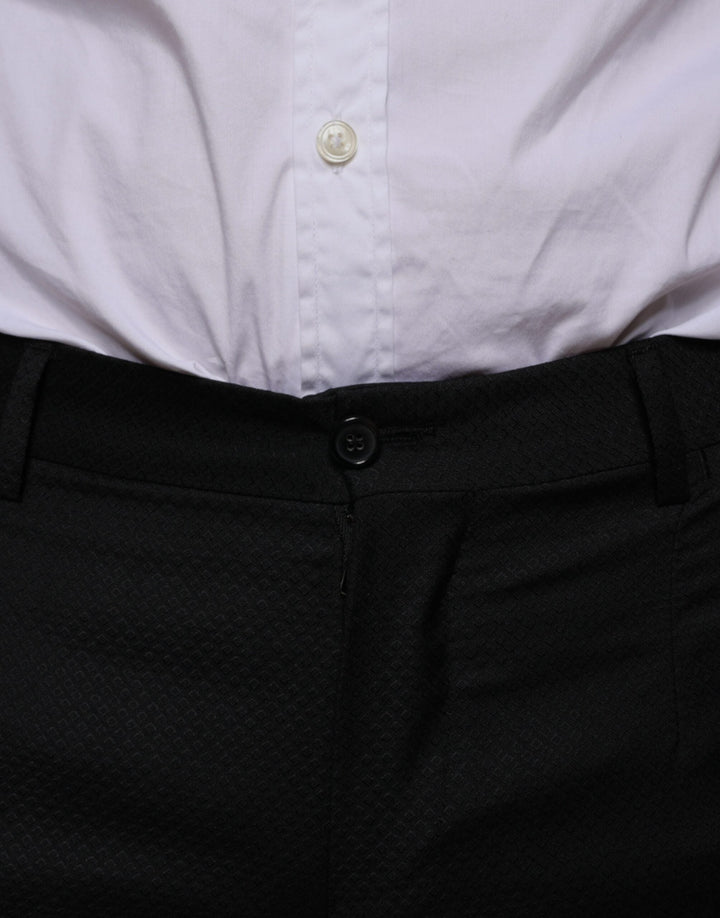 Men’s Dolce &amp; Gabbana Black Wool Skinny Dress Formal Pants