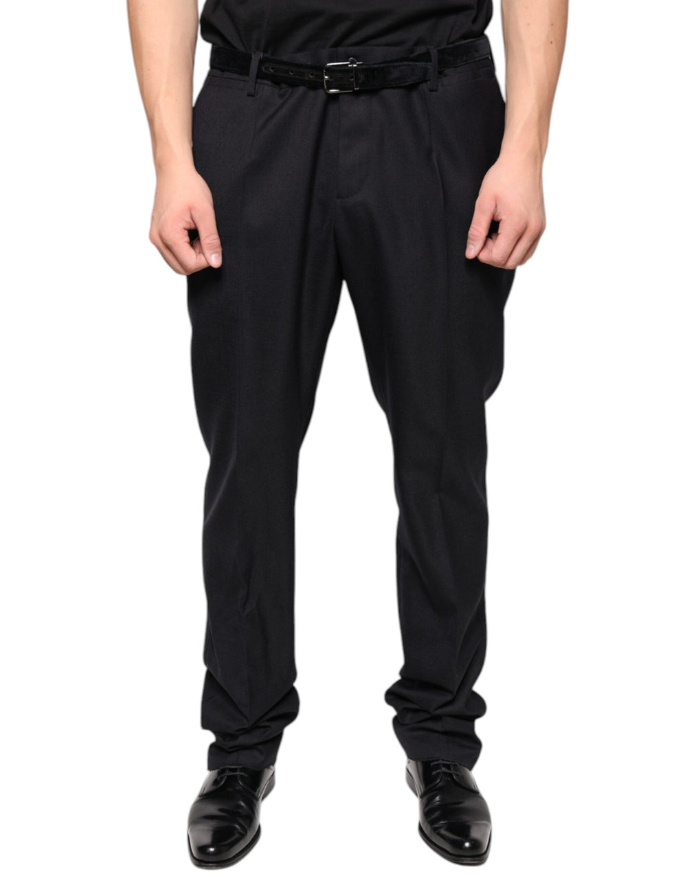 Men’s Dolce & Gabbana Black Wool Skinny Dress Formal Pants