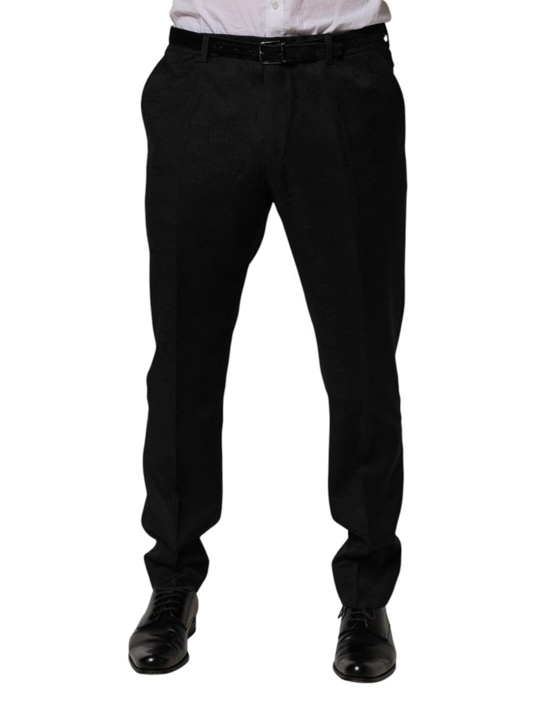 Men’s Dolce & Gabbana Black Wool Skinny Dress Formal Trouser Pants