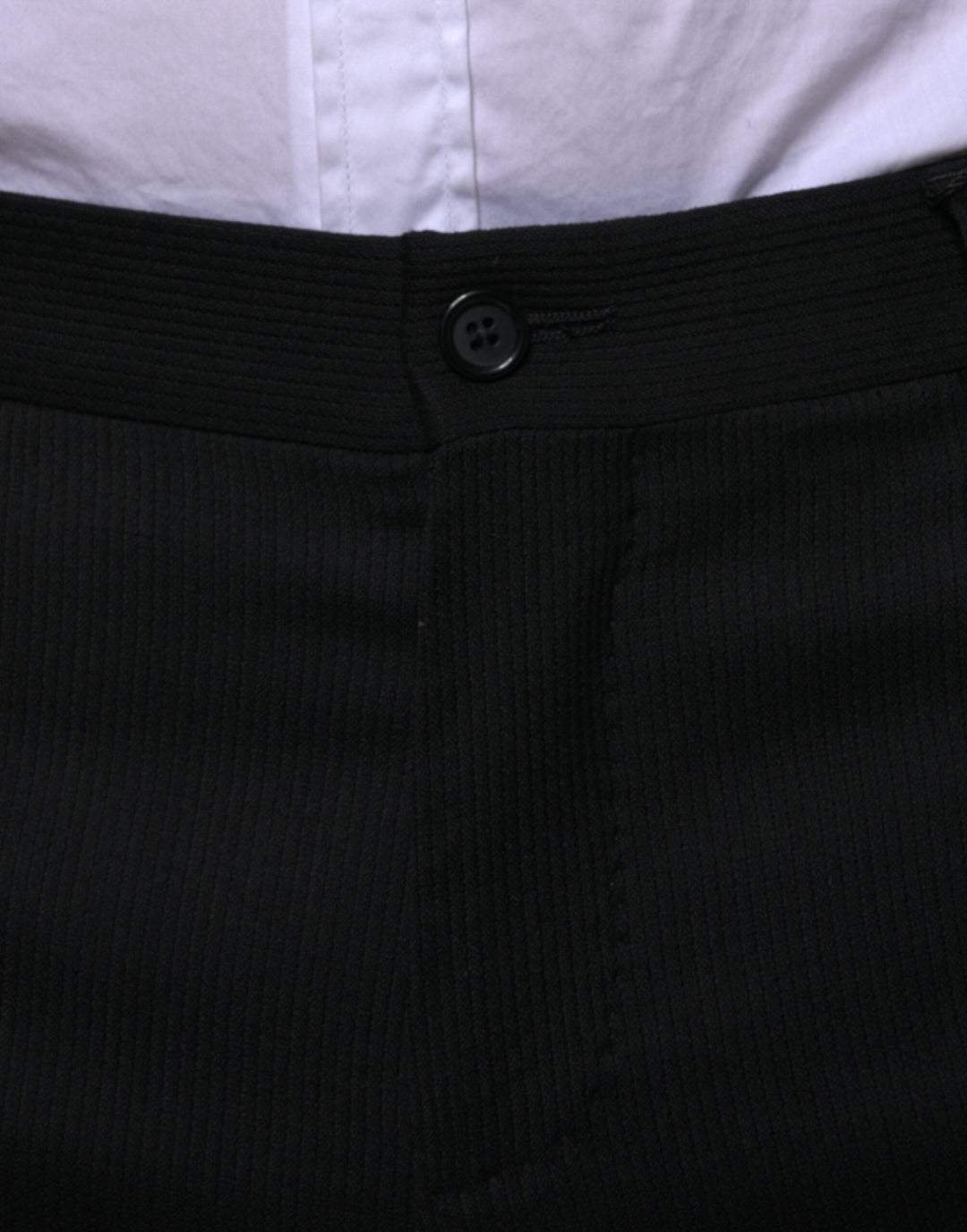 Men’s Dolce &amp; Gabbana Black Wool Skinny Formal Dress Pants