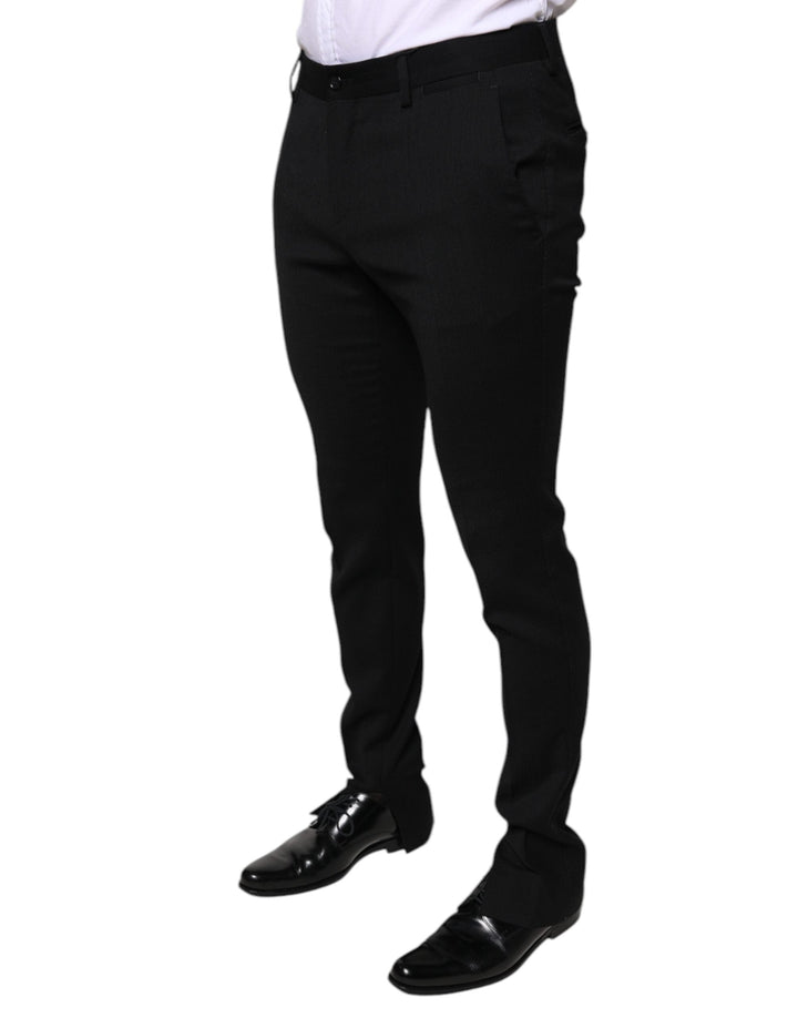 Men’s Dolce &amp; Gabbana Black Wool Skinny Formal Dress Pants