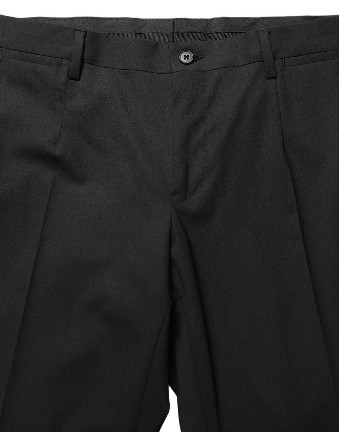 Men’s Dolce &amp; Gabbana Black Wool Skinny Leg Dress Men Trouser Pants