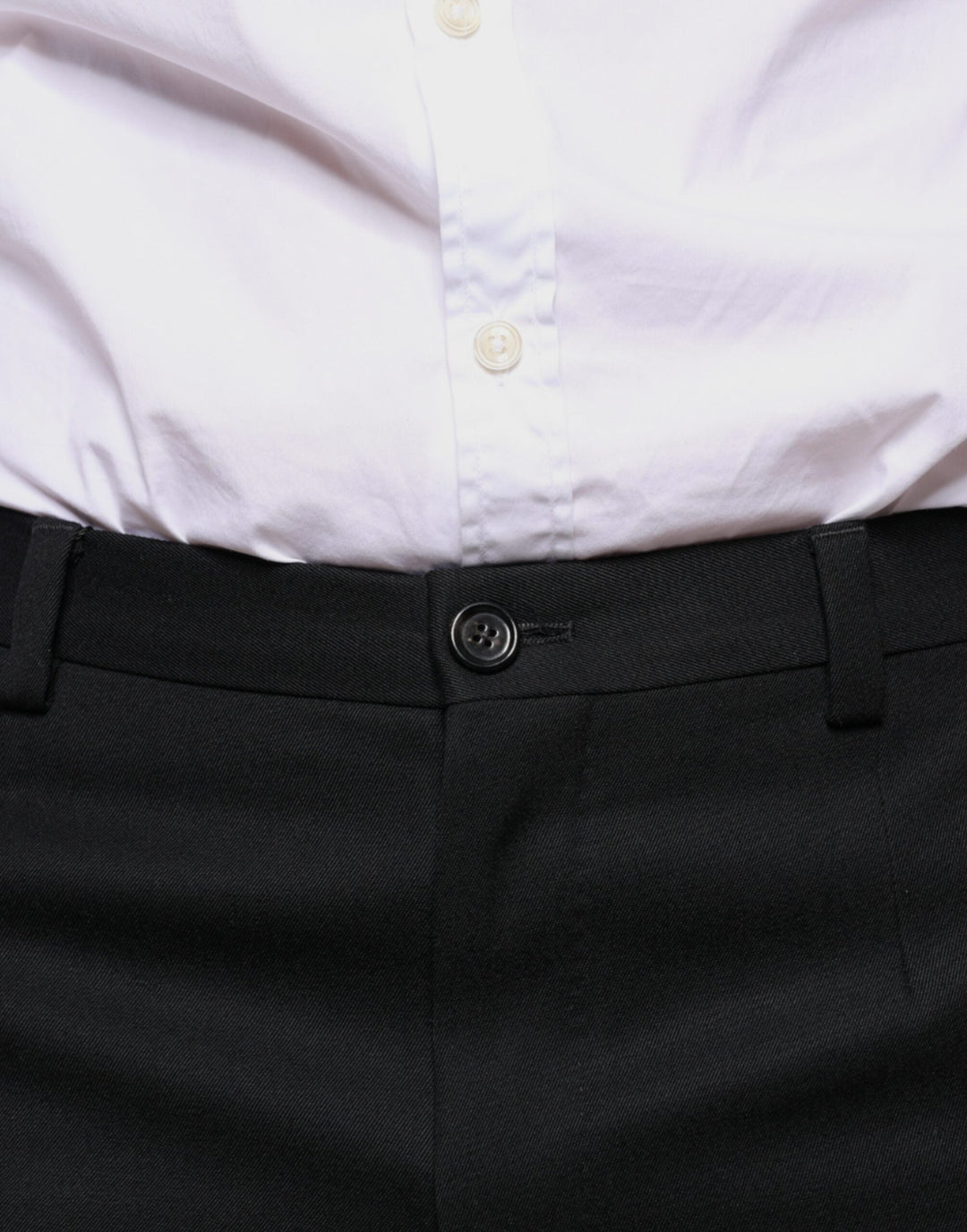 Men’s Dolce &amp; Gabbana Black Wool Skinny Men Dress Pants