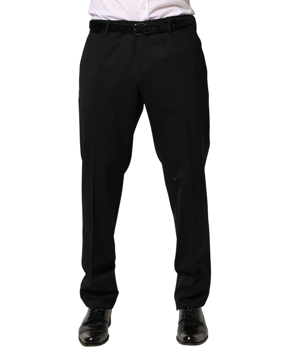 Men’s Dolce &amp; Gabbana Black Wool Skinny Men Dress Trouser Pants