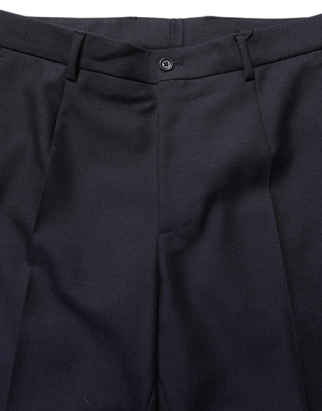 Men’s Dolce &amp; Gabbana Black Wool Tapered Leg Dress Trouser Pants