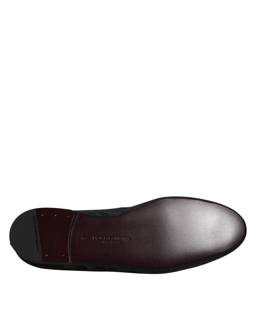 Men’s Dolce &amp; Gabbana Blue Black Flats Men Loafers Dress Shoes