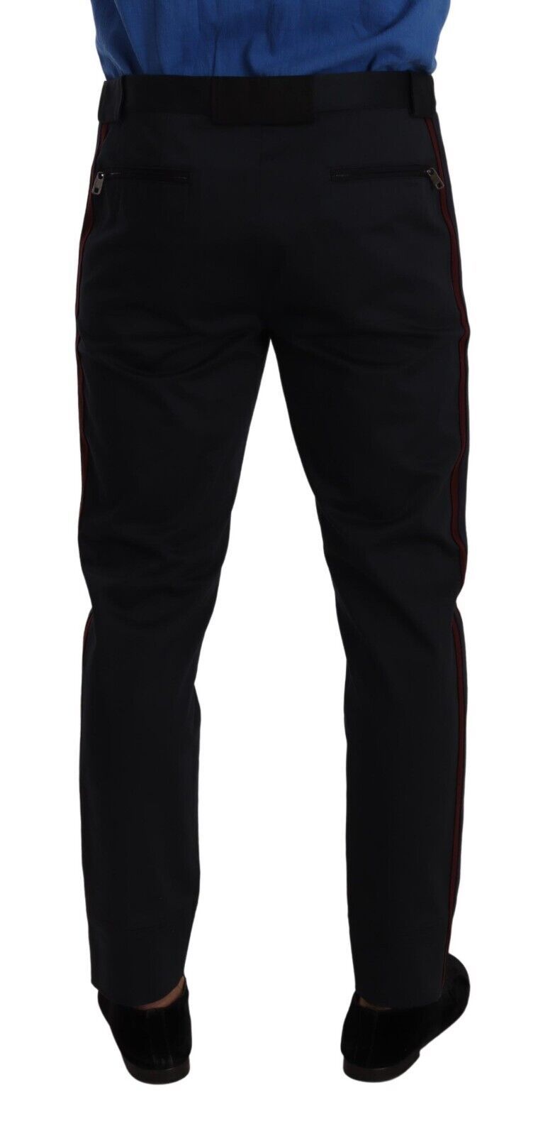 Men’s Dolce &amp; Gabbana Blue Bordeaux Cotton Skinny Chino Pants