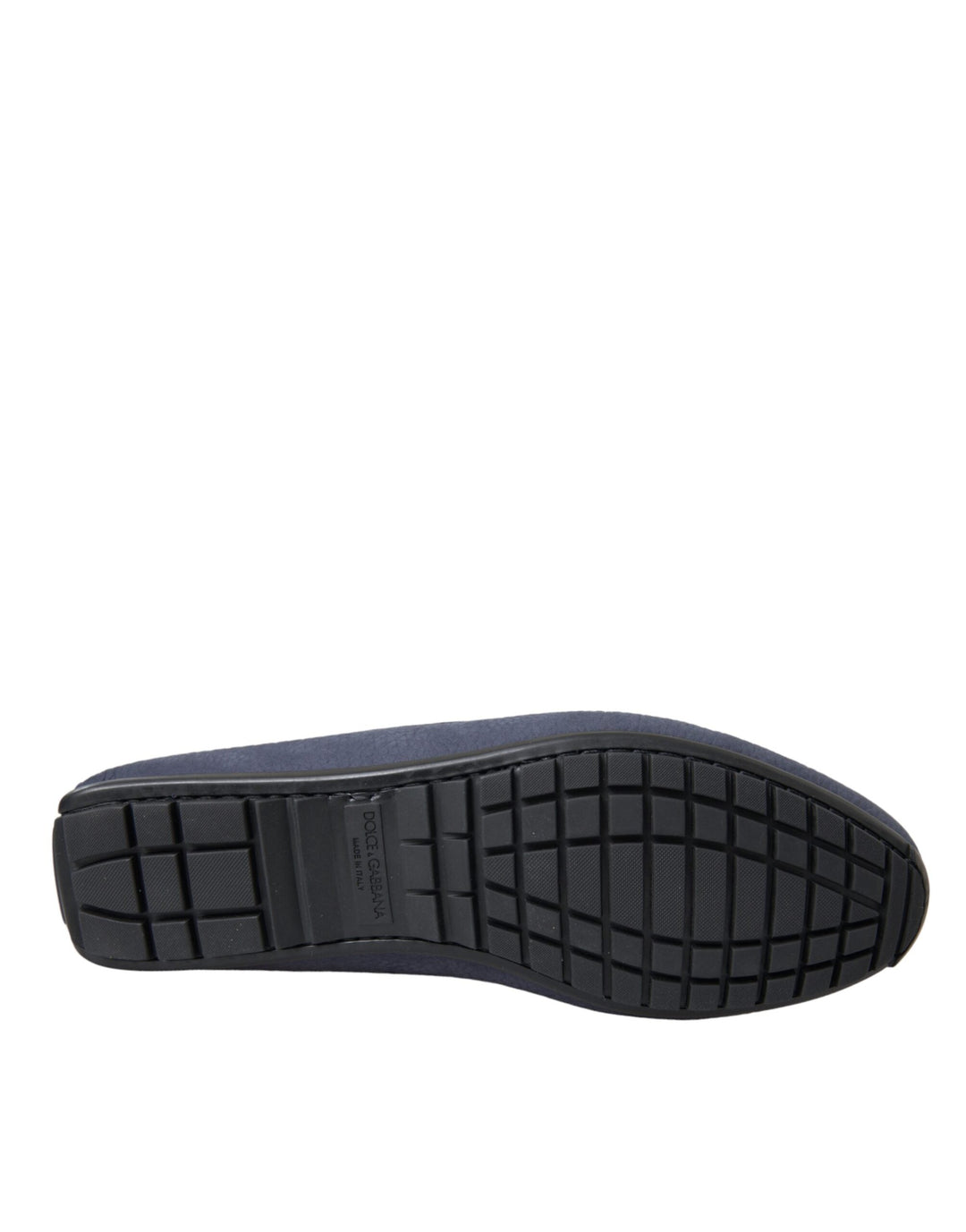 Men’s Dolce &amp; Gabbana Blue Calf Leather Slip on Moccasin Shoes