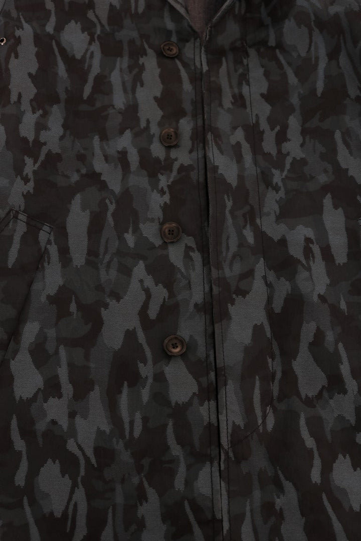 Men’s Dolce &amp; Gabbana Blue Camouflage Trench