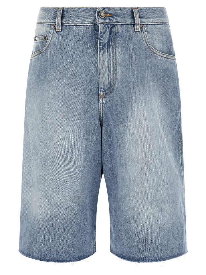 Men’s Dolce &amp; Gabbana Blue Cotton Bermuda Shorts