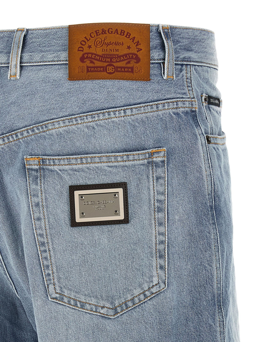 Men’s Dolce &amp; Gabbana Blue Cotton Bermuda Shorts