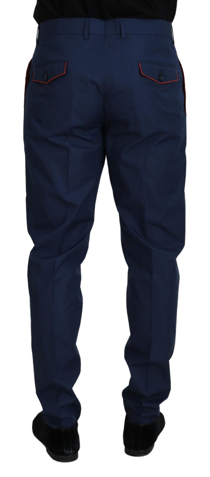 Men’s Dolce &amp; Gabbana Blue Cotton Chino Formal Pants