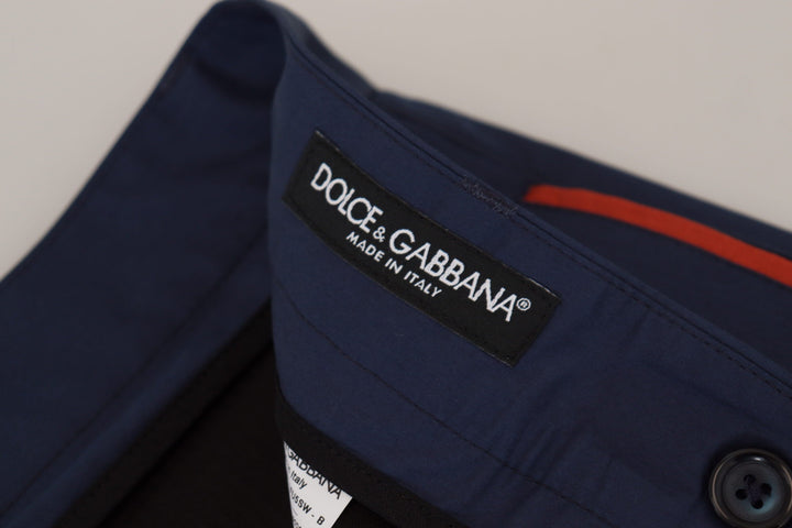 Men’s Dolce &amp; Gabbana Blue Cotton Chino Formal Pants