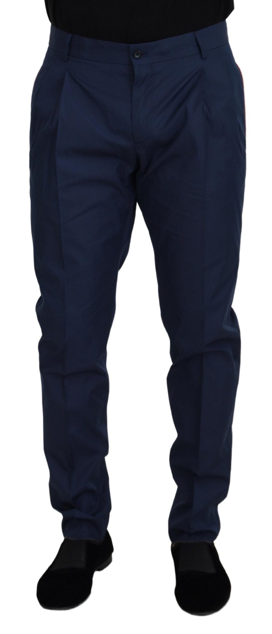 Men’s Dolce &amp; Gabbana Blue Cotton Chino Formal Pants