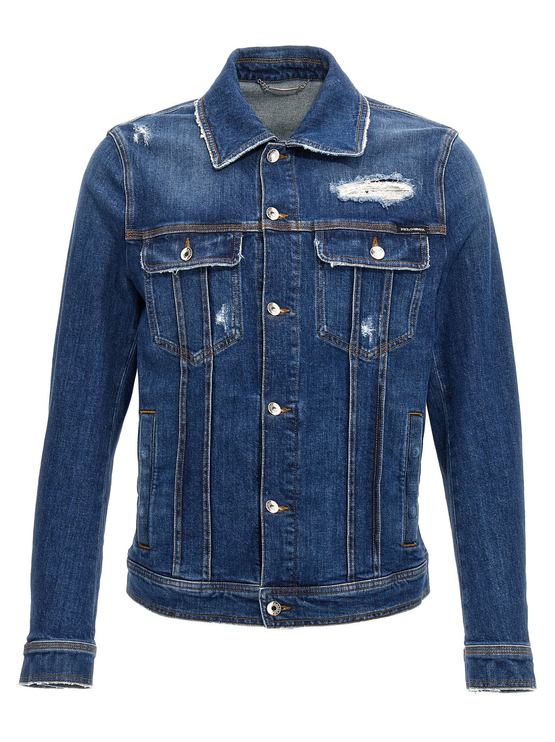 Men’s Dolce &amp; Gabbana Blue Cotton Denim Jacket