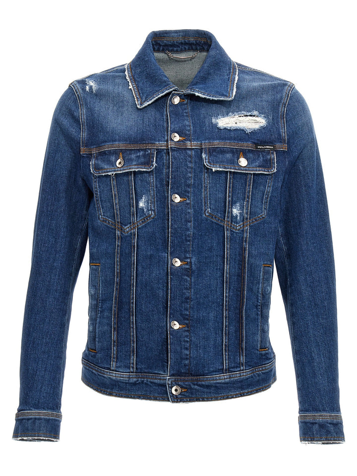 Men’s Dolce &amp; Gabbana Blue Cotton Denim Jacket