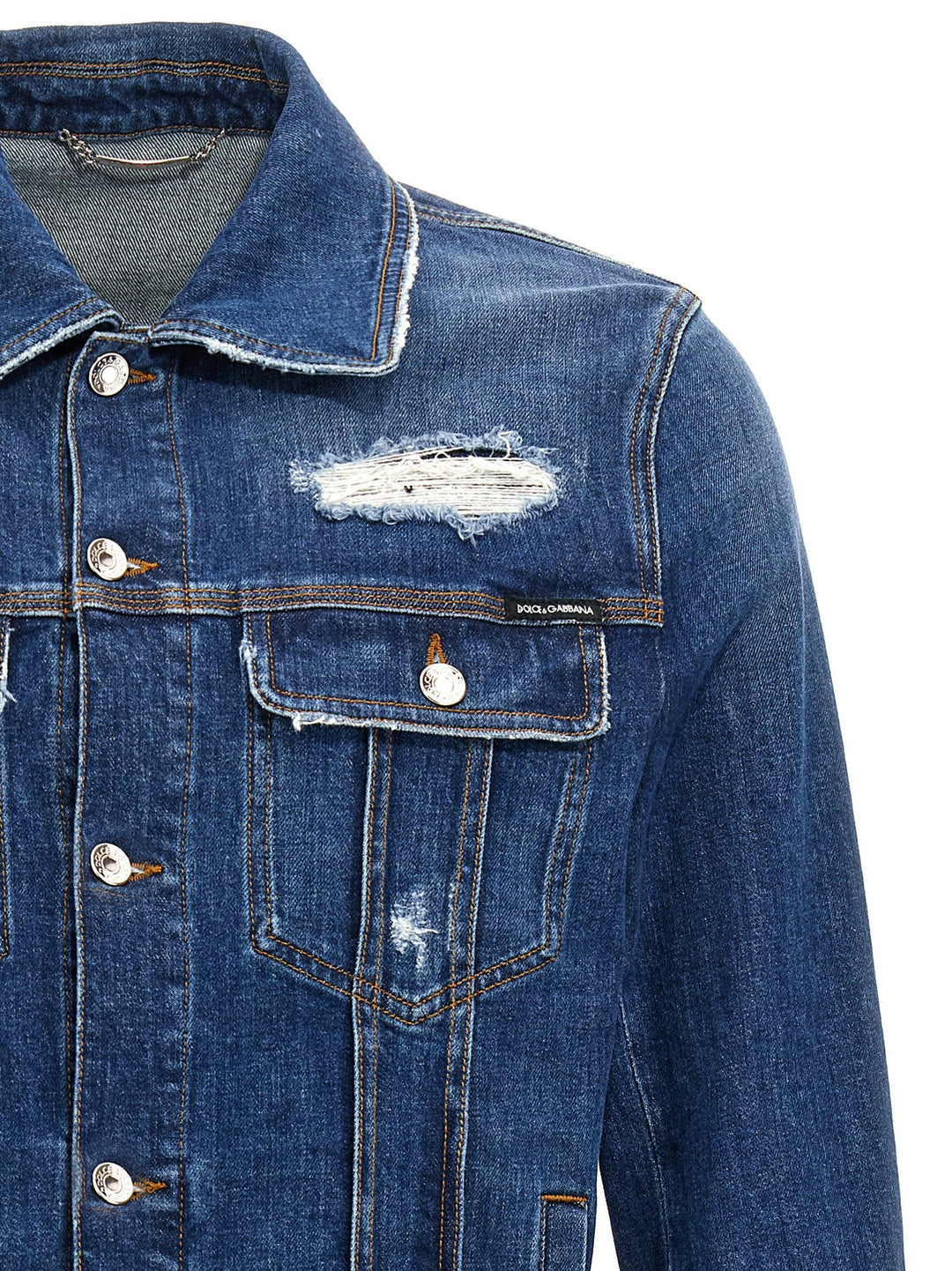 Men’s Dolce &amp; Gabbana Blue Cotton Denim Jacket