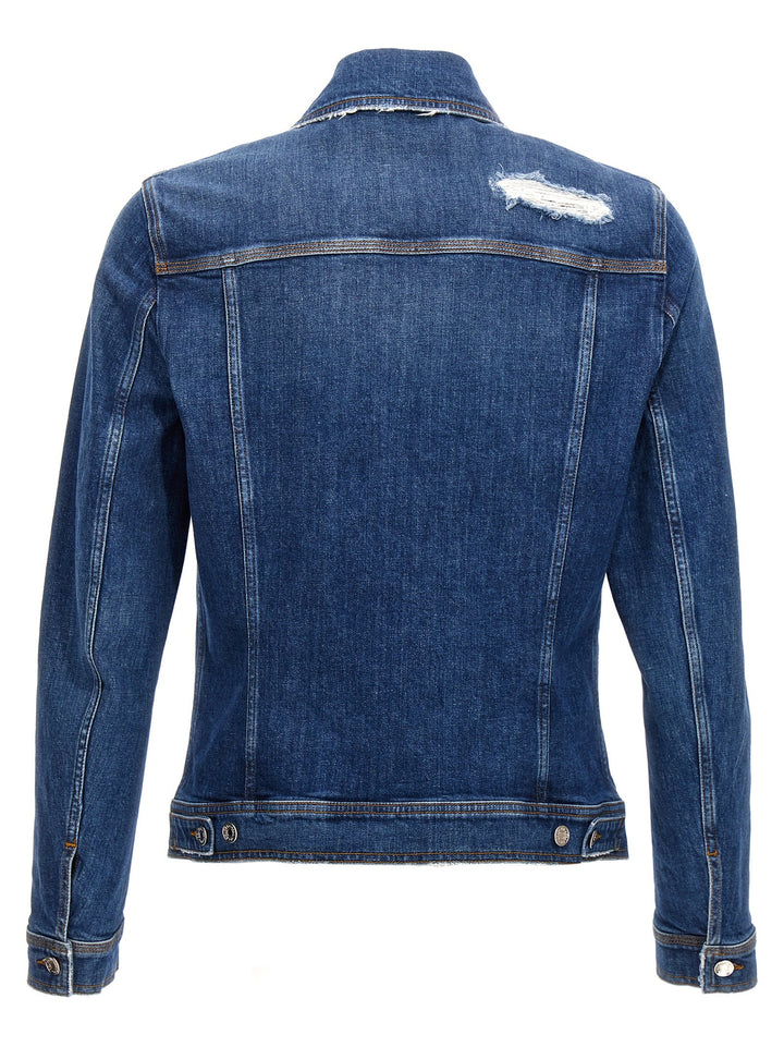 Men’s Dolce &amp; Gabbana Blue Cotton Denim Jacket