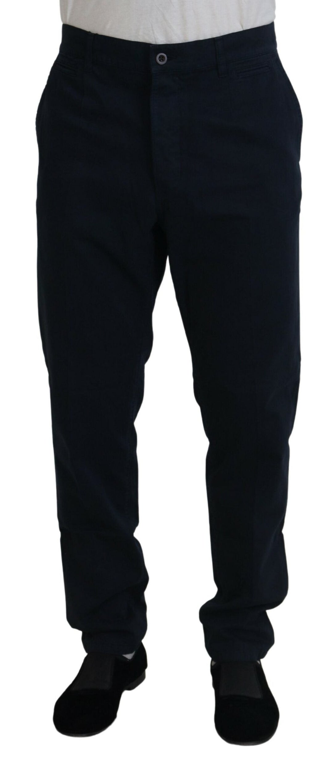 Men’s Dolce & Gabbana Blue Cotton Dress Formal Men Pants