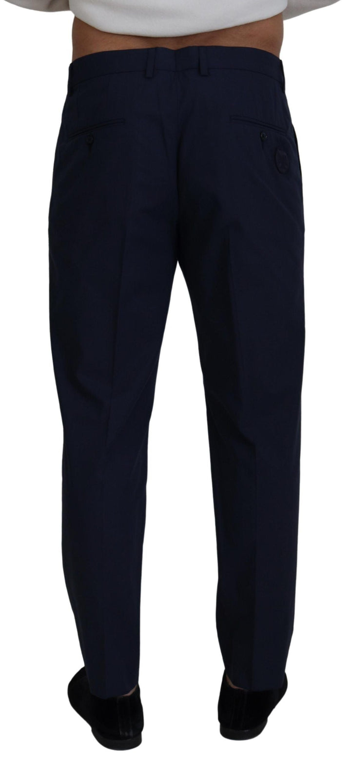 Men’s Dolce &amp; Gabbana Blue Cotton Slim Trousers Chinos Pants