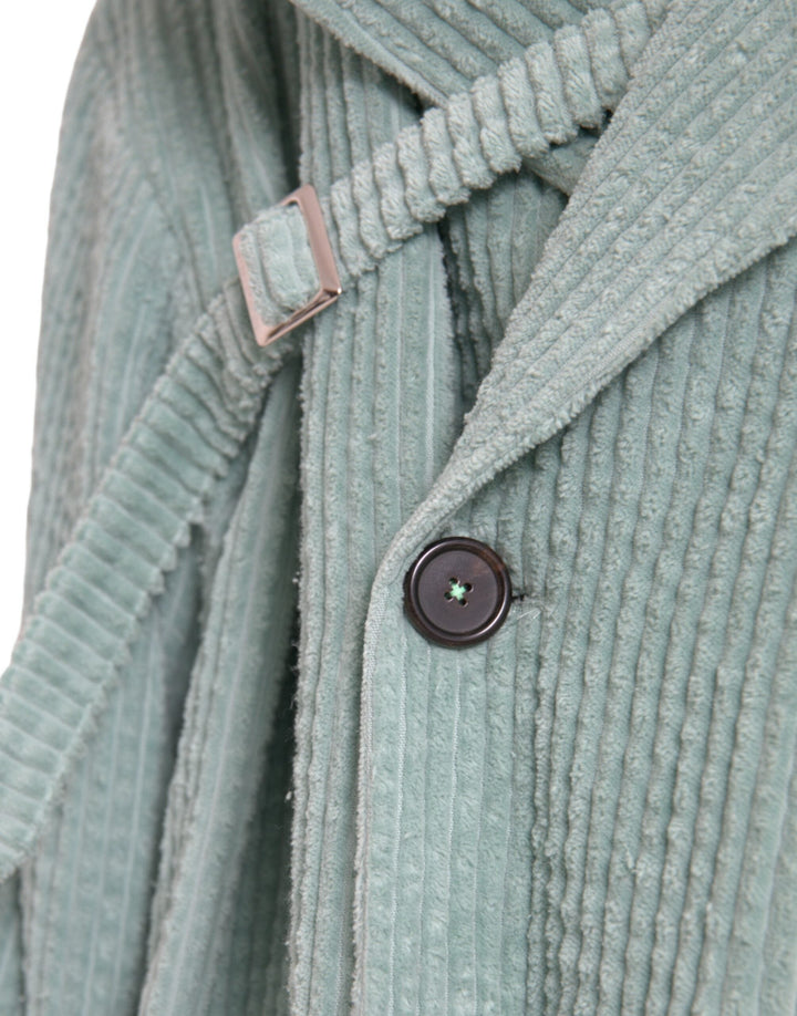 Men’s Dolce &amp; Gabbana Blue Double Breasted Corduroy Cotton Jacket