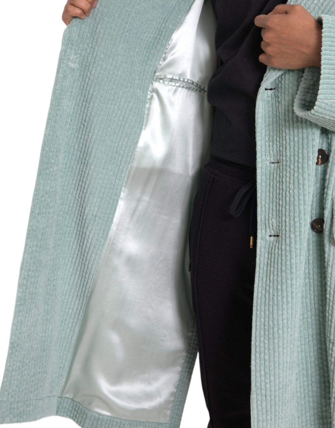 Men’s Dolce &amp; Gabbana Blue Double Breasted Corduroy Cotton Jacket