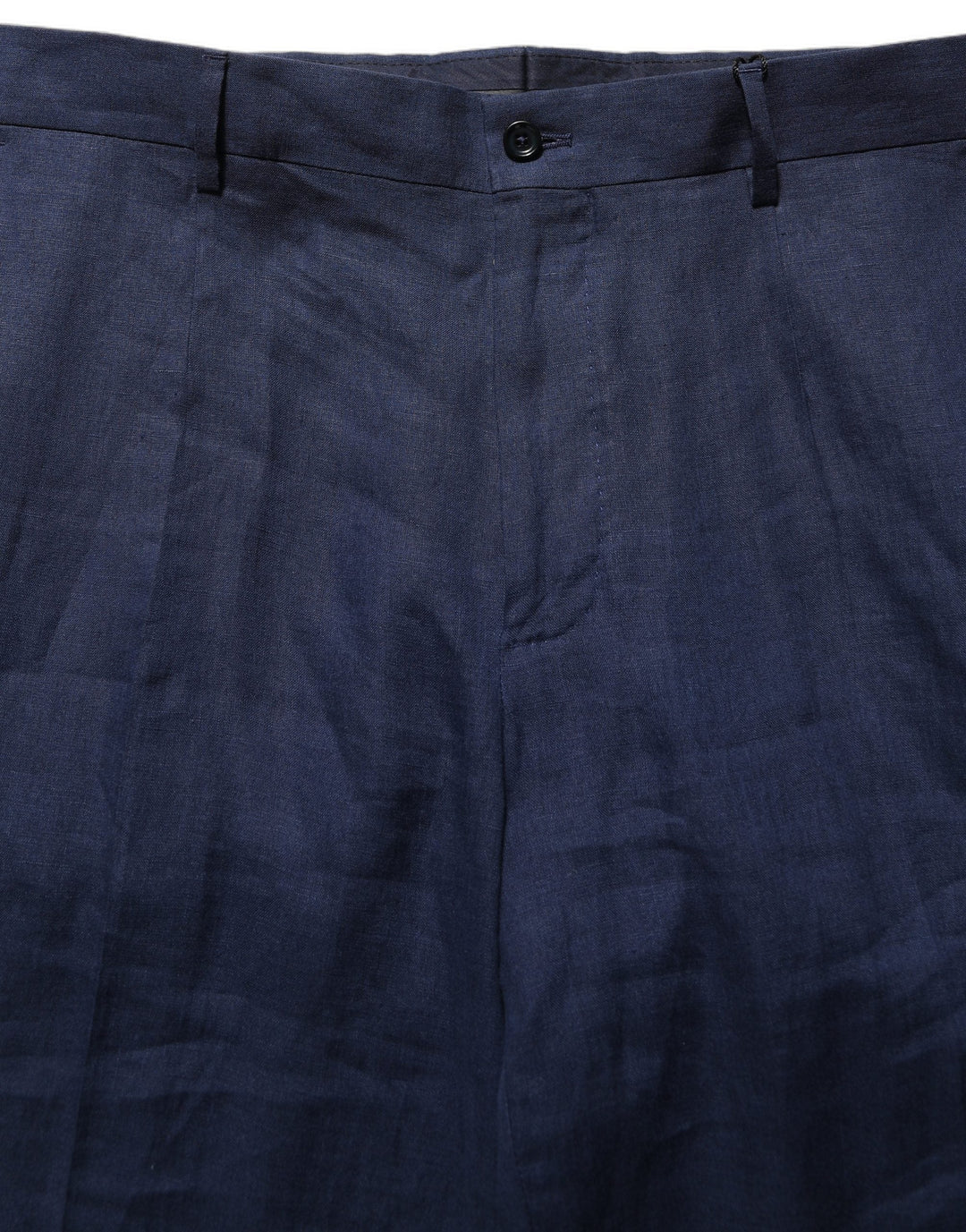 Men’s Dolce & Gabbana Blue Linen Straight Men Dress Trouser Pants
