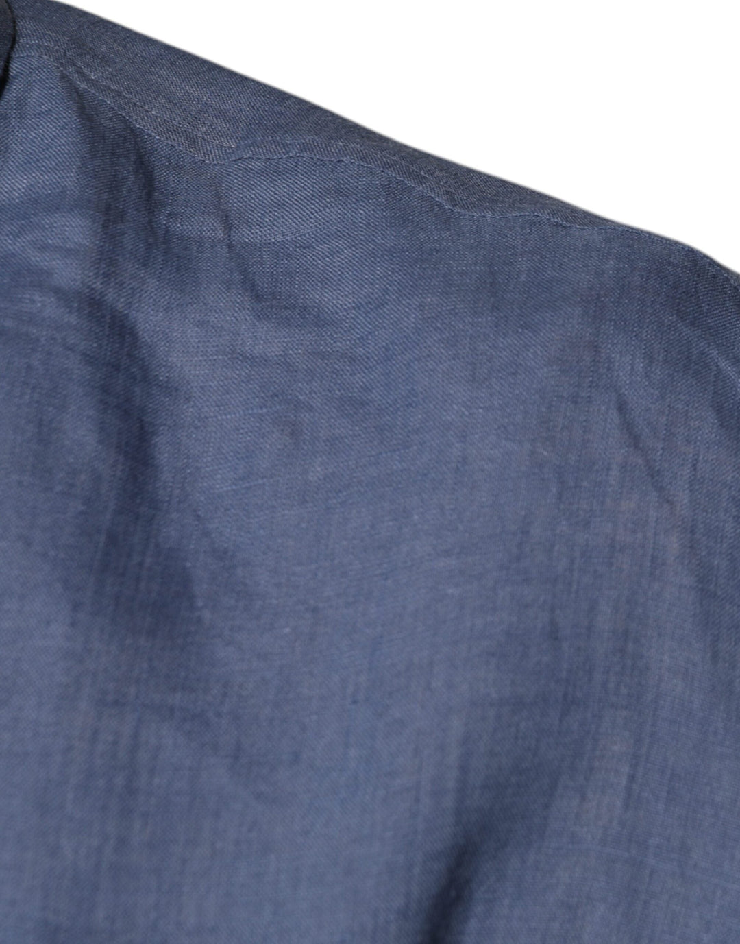 Men’s Dolce &amp; Gabbana Blue Logo Long Sleeve Button Down Casual Shirt