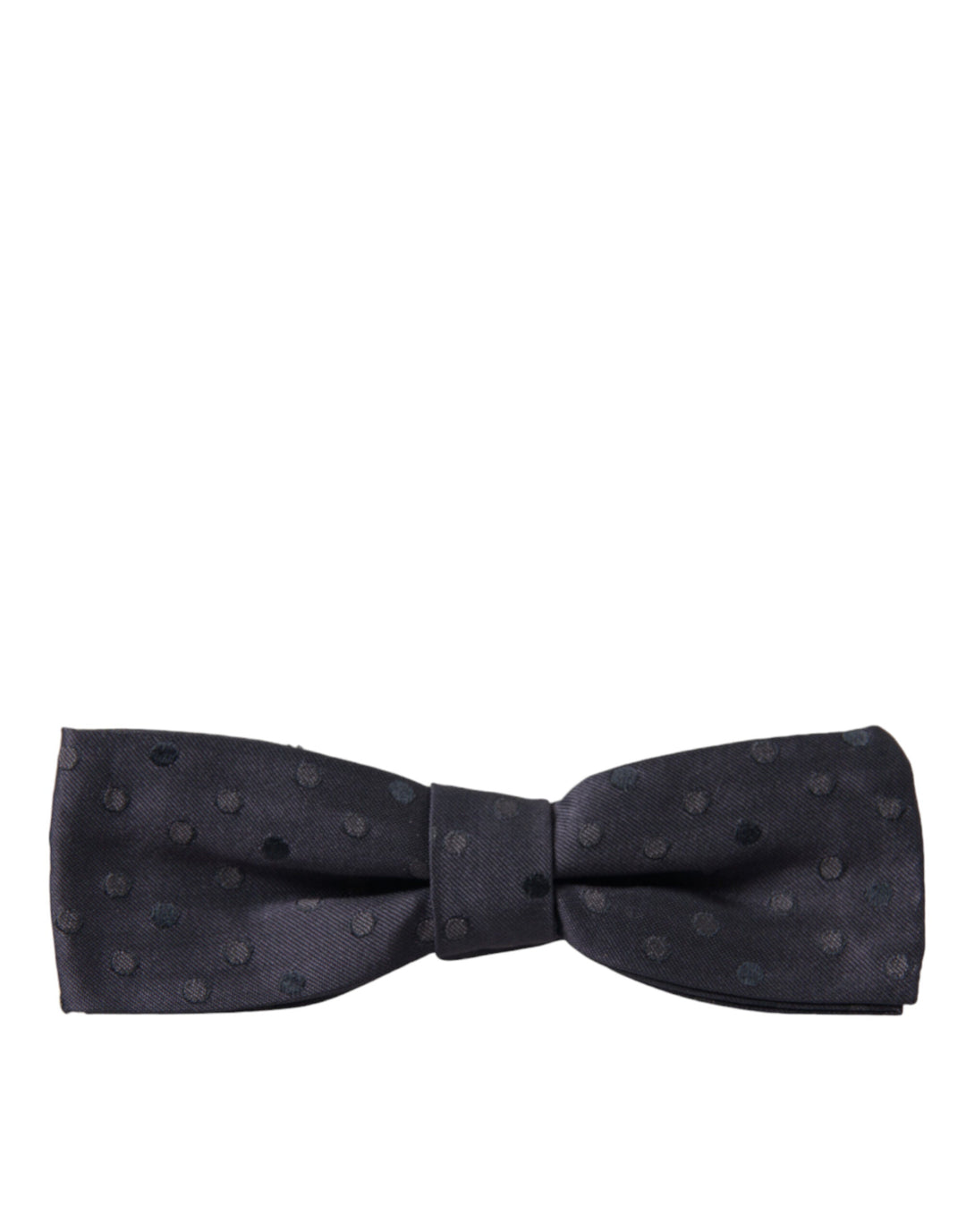 Men’s Dolce &amp; Gabbana Blue Polka Dot Silk Adjustable Neck Men Papillon Bow Tie