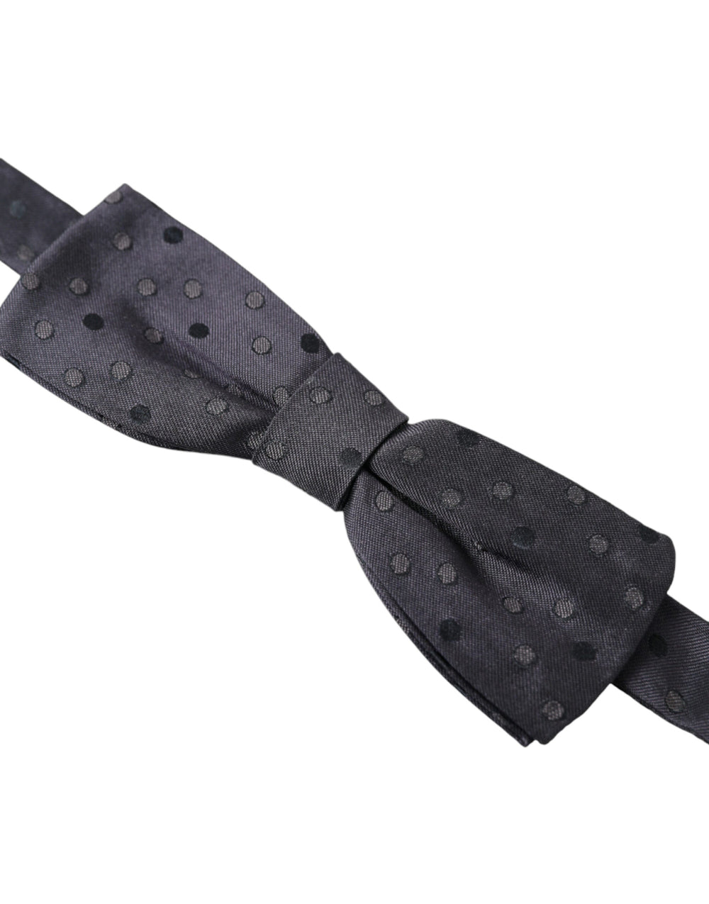 Men’s Dolce & Gabbana Blue Polka Dot Silk Adjustable Neck Men Papillon Bow Tie