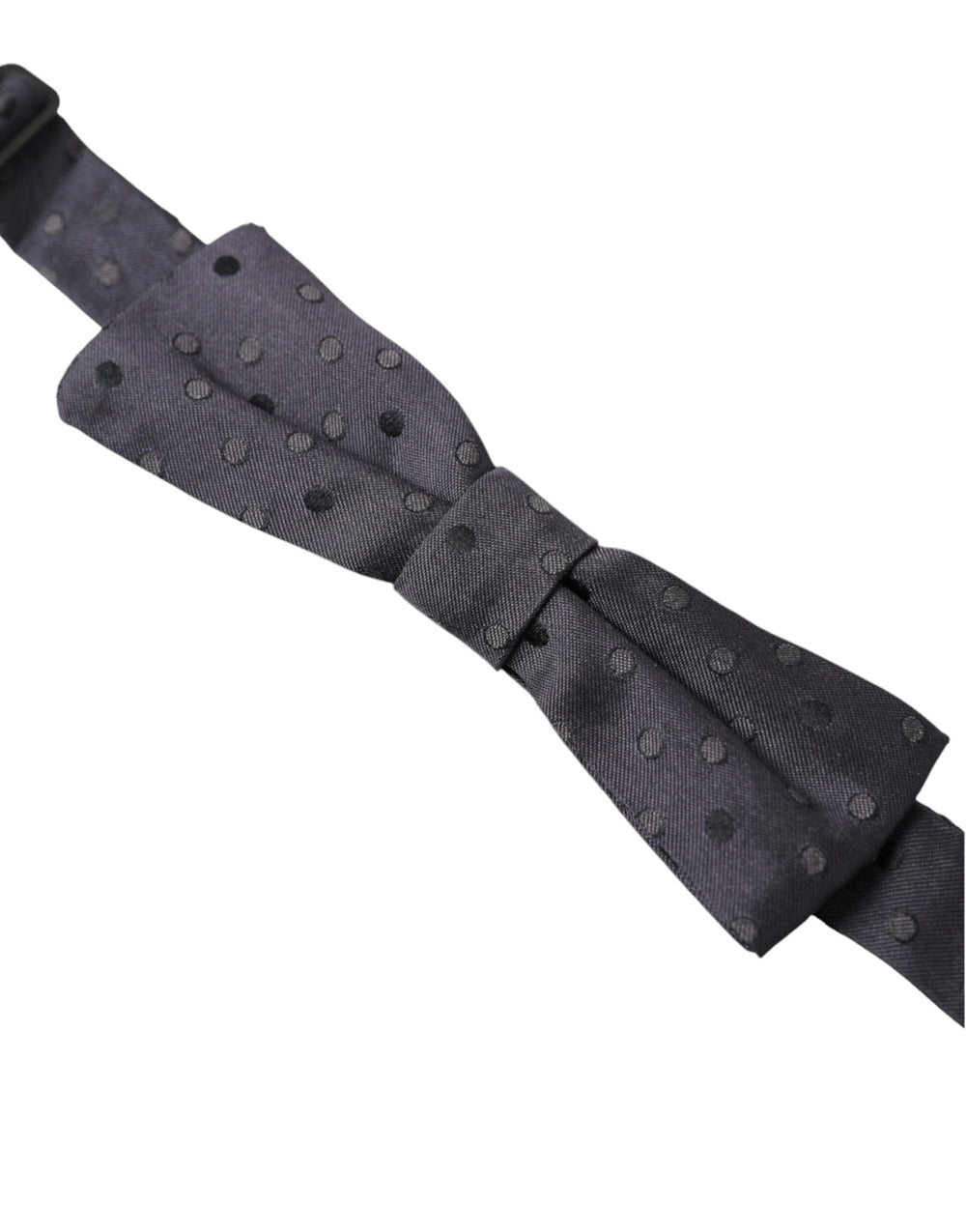 Men’s Dolce & Gabbana Blue Polka Dot Silk Adjustable Neck Men Papillon Bow Tie