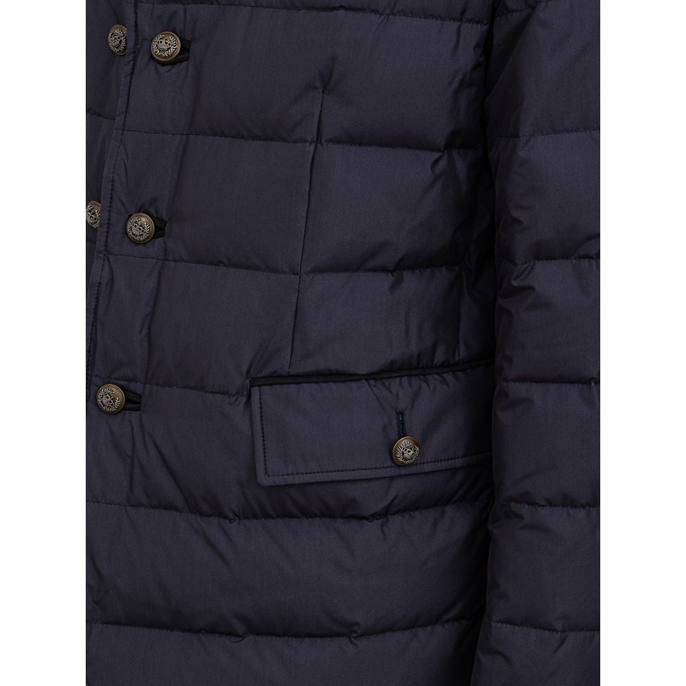 Men’s Dolce &amp; Gabbana Blue Polyester Coat